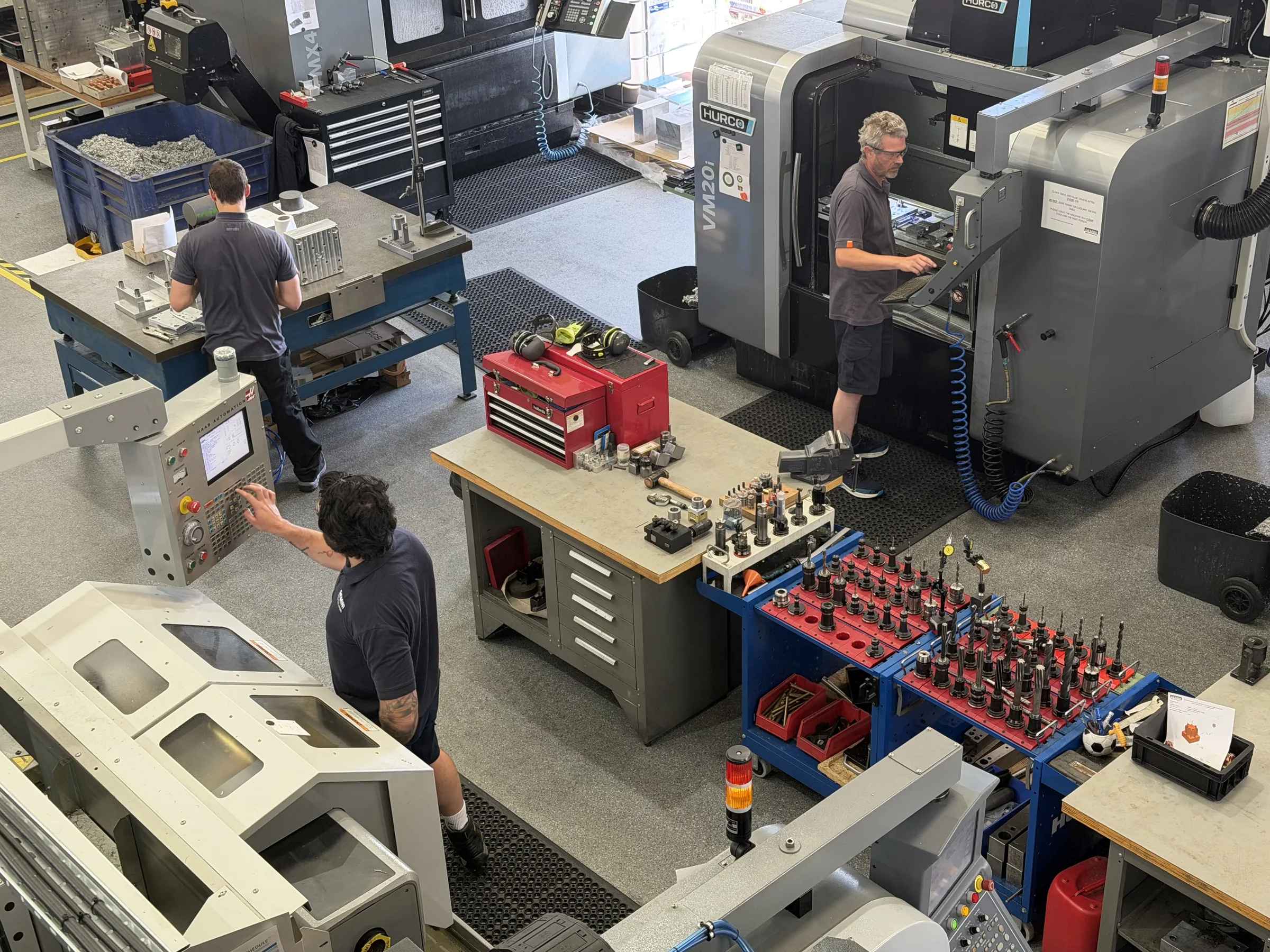 Gemini staff at work on the tool room shop floor